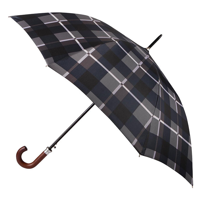 totes® Auto Walker Wood Crook Grey Check  Extra Image 1